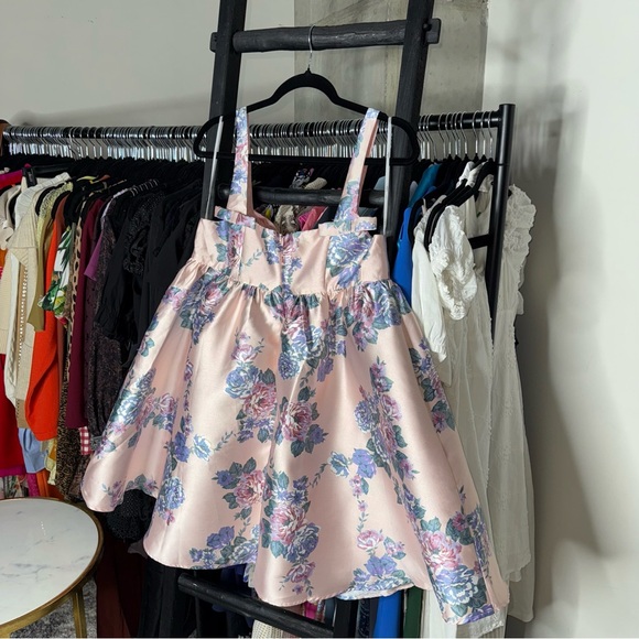 Lulus Unbelievably Lovely Pink Floral Babydoll Empire Waist Mini Dress - Picture 11 of 14